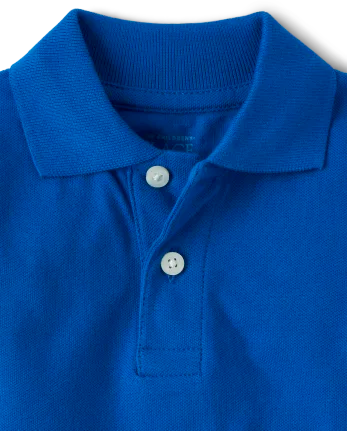 Baby And Toddler Uniform Soft Pique Polo - blue