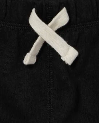 Baby And Toddler French Terry Shorts - black