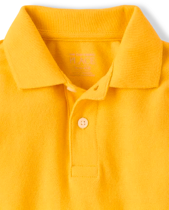 Baby And Toddler Uniform Soft Pique Polo - yellow