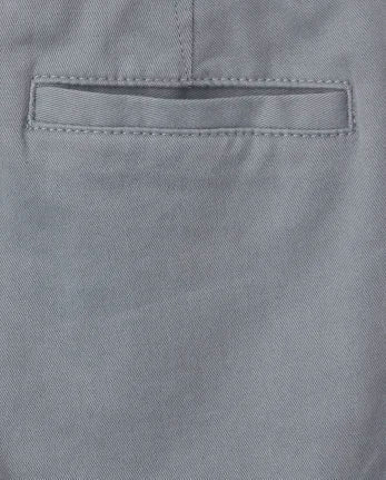 Baby And Toddler Boys Uniform Stretch Straight Chino Pants - gray