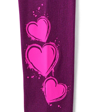 Girls More Love Graphic Tee - purple