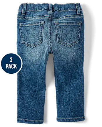 Baby And Toddler Girls Skinny Jeans 2-Pack - multi