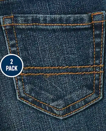 Baby And Toddler Boys Skinny Jeans 2-Pack - multi