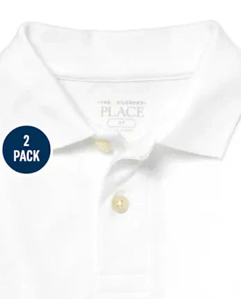 Baby And Toddler Uniform Soft Pique Polo 2-Pack - multi