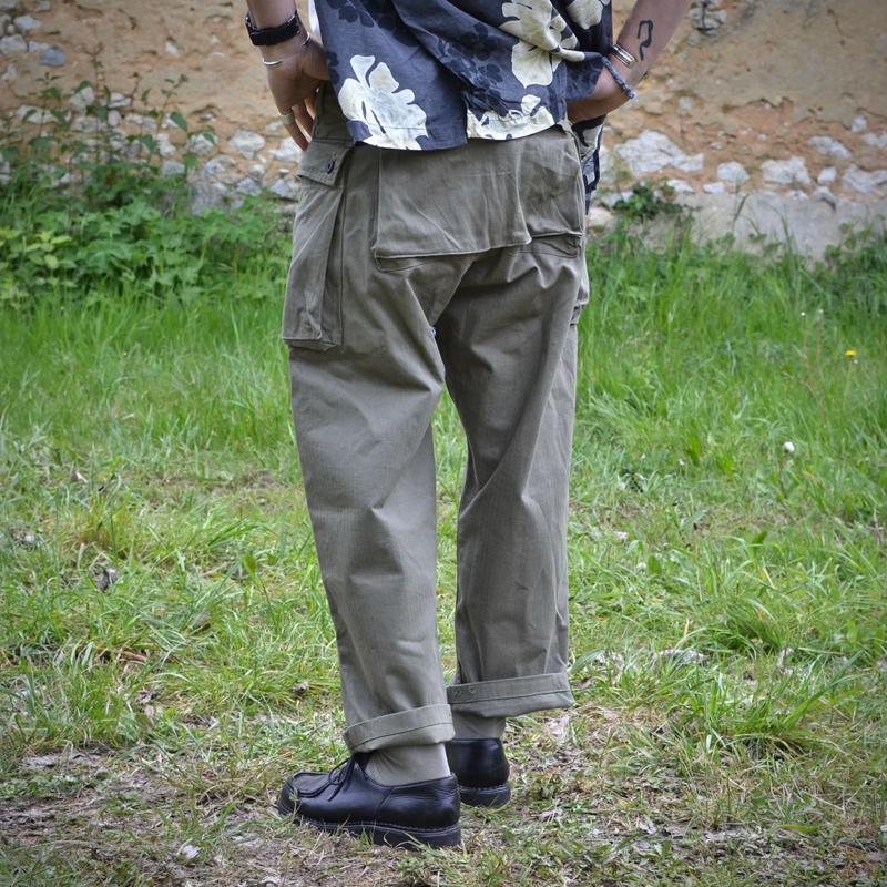 Men's Vintage Multi-pocket Straight-Leg Loose Cotton Cargo Trousers