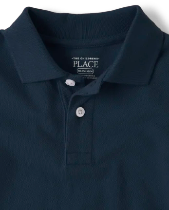 Baby And Toddler Uniform Soft Pique Polo - blue