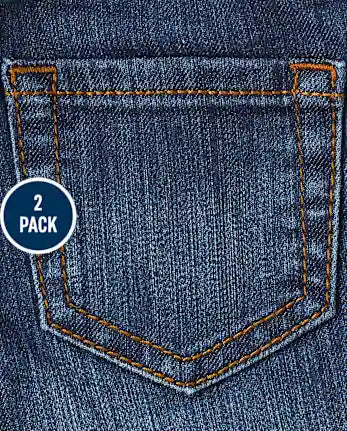 Baby And Toddler Girls Bootcut Jeans 2-Pack - multi