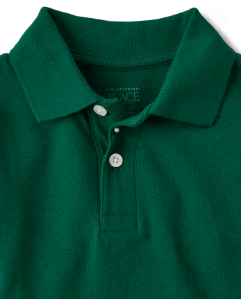 Baby And Toddler Uniform Soft Pique Polo - green