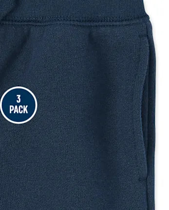 Baby And Toddler Fleece Jogger Pants 3-Pack - multi