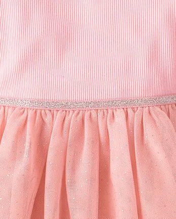 Baby And Toddler Girls Glitter Tutu Dress - pink