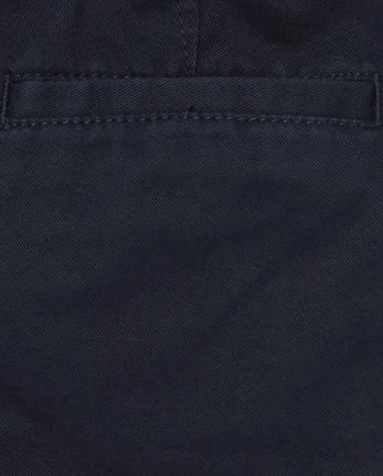 Baby and Toddler Boys Uniform Stretch Chino Shorts - blue