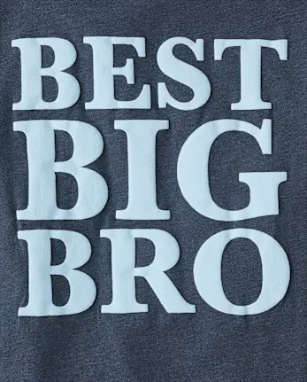 Boys Best Big Bro Graphic Tee - gray