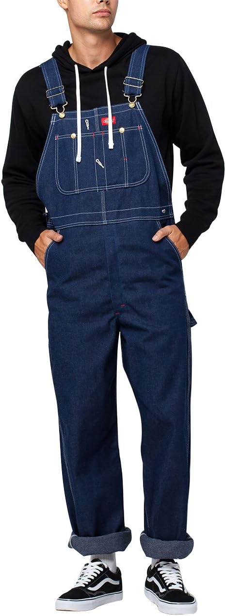 š„Last Day Promotionš„Men's Denim Bib Overalls, Workwear with Adjustable Straps and Convenient Tool Pockets