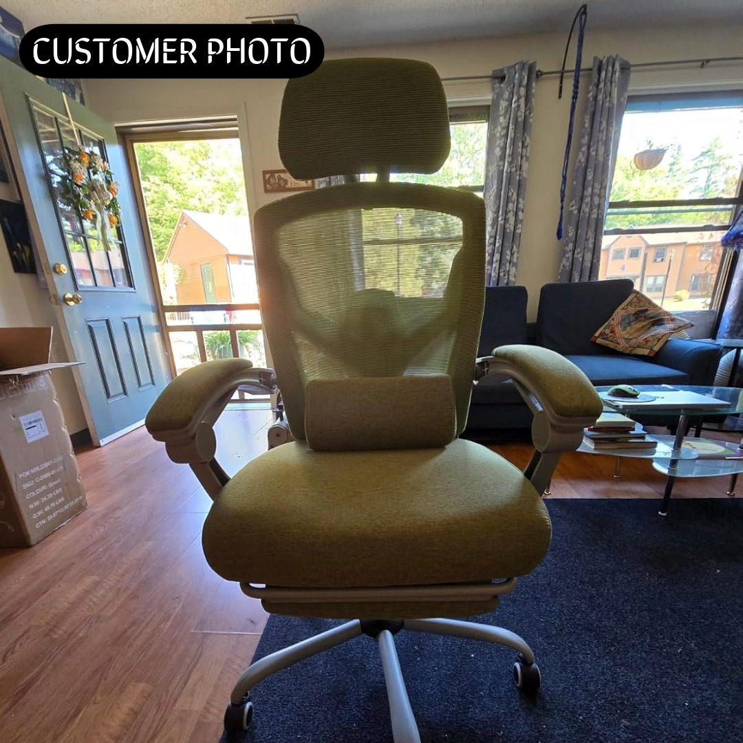 CDC Stealth™ - Ergonomic Office Chair with Lumbar and Headrest Support