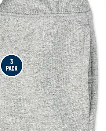 Baby And Toddler Fleece Jogger Pants 3-Pack - multi