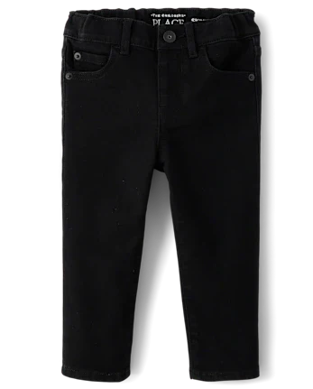 Baby And Toddler Boys Skinny Jeans - black
