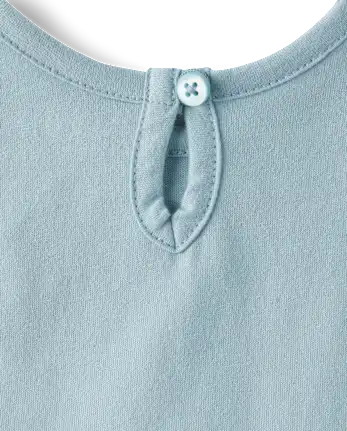 Baby Girls Tutu Bodysuit Dress - blue