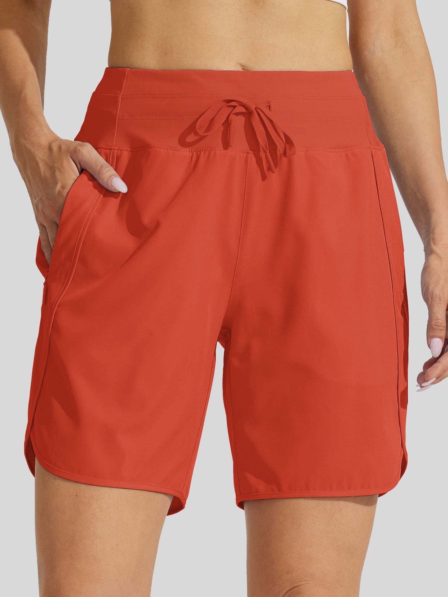 Women's 7 Inseam Athletic High Wasistband Shorts (Buy 2 Free Shipping)