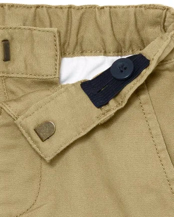 Baby And Toddler Boys Uniform Stretch Skinny Chino Pants - tan