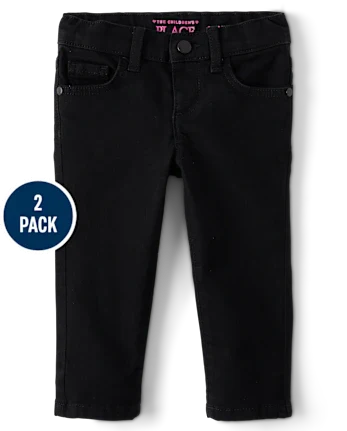 Baby And Toddler Girls Skinny Jeans 2-Pack - multi