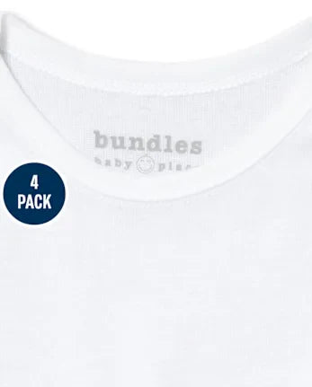 Baby Bodysuit 4-Pack - white