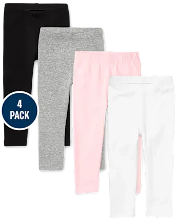 Baby And Toddler Girls Leggings 4-Pack - multi