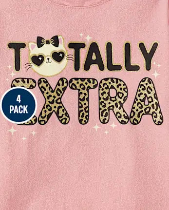 Baby And Toddler Girls Animal Graphic Tee 5-Pack - multi