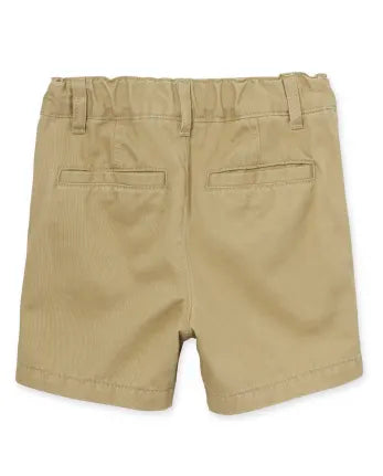 Baby and Toddler Boys Uniform Stretch Chino Shorts - tan