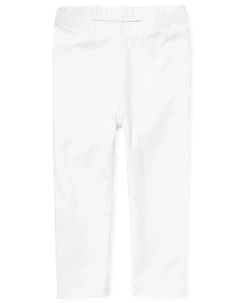 Baby And Toddler Girls Leggings - white