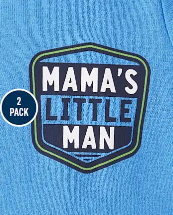 Baby And Toddler Boys Space Snug Fit Cotton Pajamas 2-Pack - blue