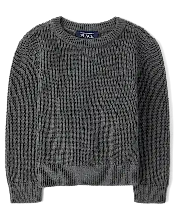 Baby And Toddler Boys Shaker Stitch Sweater - gray