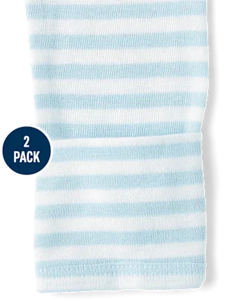 Baby Boys Striped Sleeper Gown 2-Pack - blue
