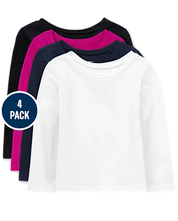 Toddler Girls Tee Shirt 4-Pack - multi
