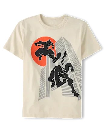 Boys Ninja Graphic Tee - cream