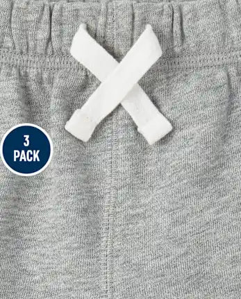 Baby And Toddler French Terry Shorts 3-Pack - multi