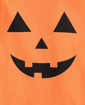 Baby And Toddler Pumpkin Face Snug Fit Cotton Pajamas - orange