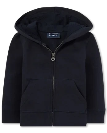 Baby and Toddler Fleece Zip Up Hoodie - blue