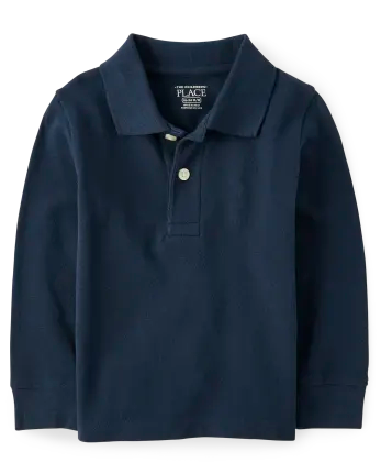 Baby And Toddler Uniform Soft Pique Polo - blue