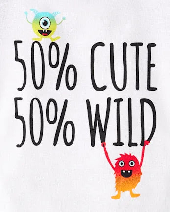 Toddler Boys Monster Snug Fit Cotton Pajamas - black