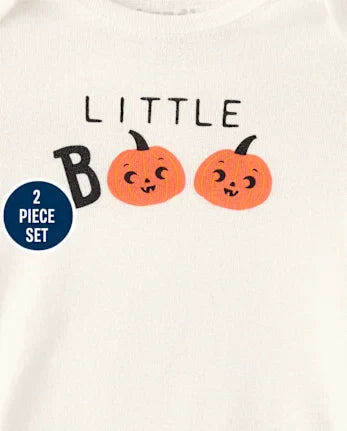 Baby Halloween 2-Piece Playwear Set - white