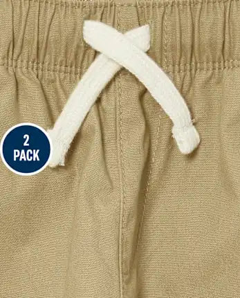 Baby And Toddler Boys Stretch Pull On Jogger Pants 2-Pack - multi