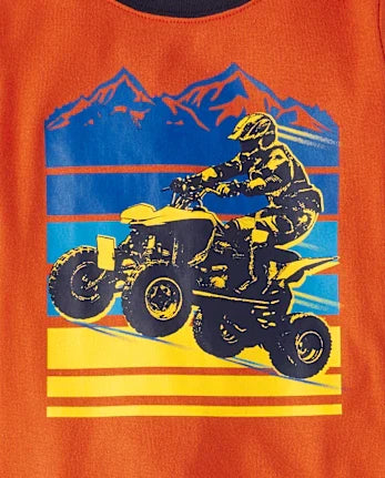 Boys ATV Snug Fit Cotton Pajamas - blue