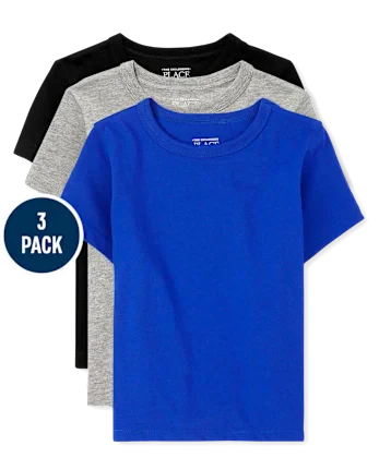 Baby And Toddler Boys Tee Shirt 3-Pack - multi