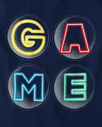 Boys Bruh Game Controller Graphic Tee - blue