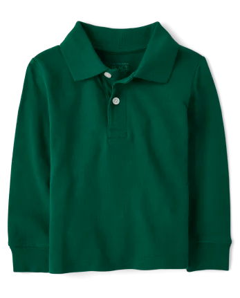 Baby And Toddler Uniform Soft Pique Polo - green