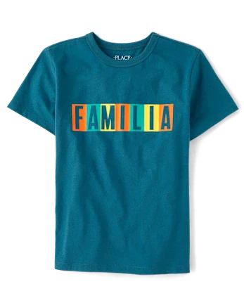 Boys Familia Graphic Tee - blue