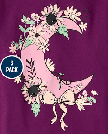 Girls Dreamer Graphic Tee 3-Pack - multi