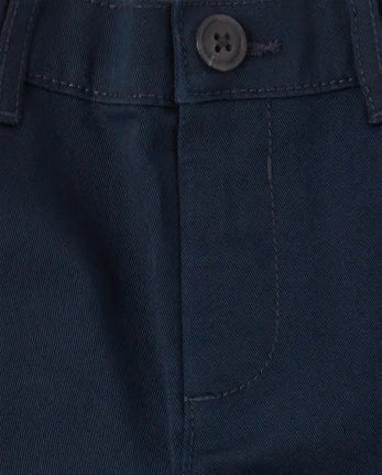 Baby And Toddler Boys Uniform Stretch Skinny Chino Pants - blue