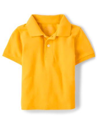 Baby And Toddler Uniform Soft Pique Polo - yellow
