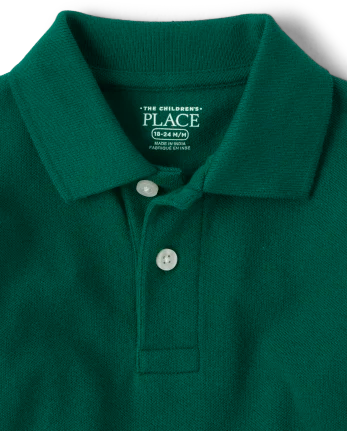 Baby And Toddler Uniform Soft Pique Polo - green